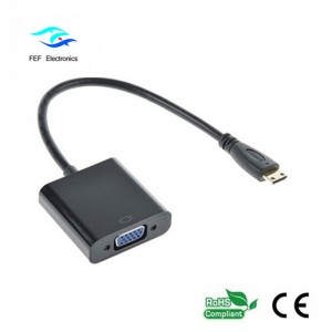 Mini convertor HDMI Masculin la VGA Cod convertor: FEF-HIC-004