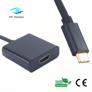 Carcasă metalică de tip convertor USB de tip c la HDMI Cod: FEF-USBIC-006